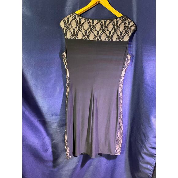 Chaps Ralph Lauren XL  Women’s Sleeveless Party Dress With Side Lace Strip - Picture 6 of 6